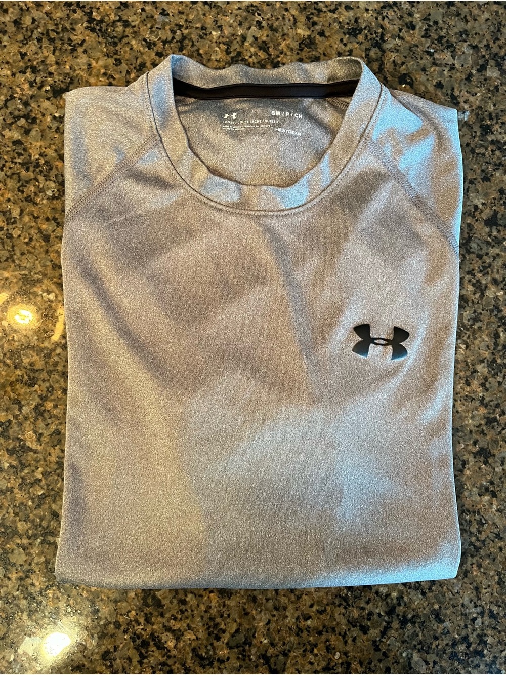Under Armour Silver/Grey Athletic Crew Neck Tee